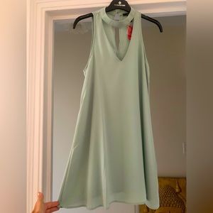 F21 - Summer V-neck dress (NEW!!) size small - sage